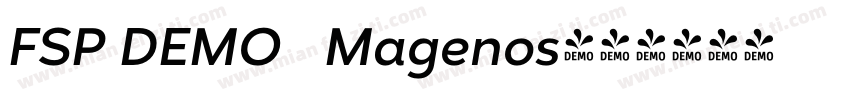 FSP DEMO   Magenos字体转换